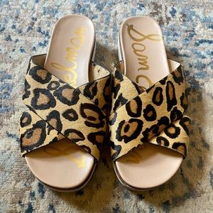 Sam Edelman leopard slides
